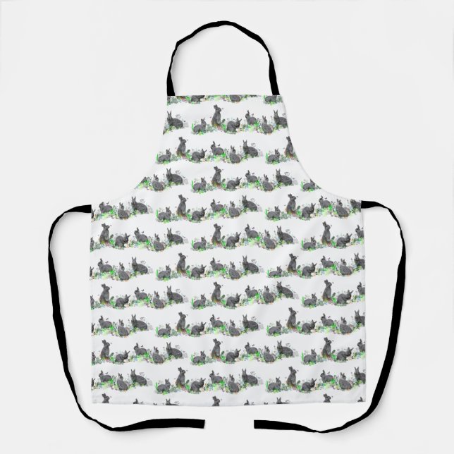 Bunny Meadow All Over Print Apron (Front)