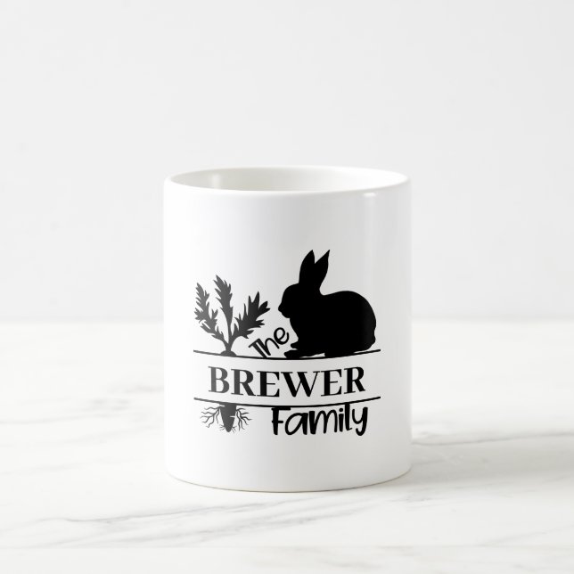 Bunny Monogram Classic Mug (Center)