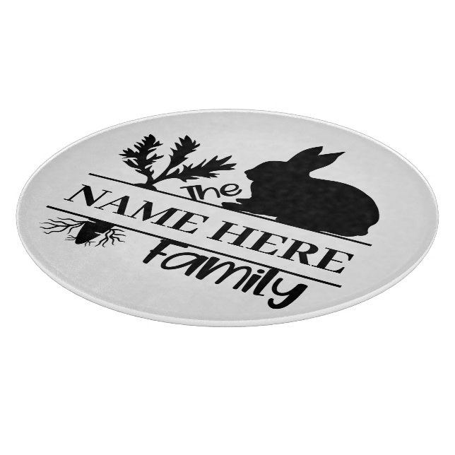 Bunny Monogram Cutting Board (Corner)