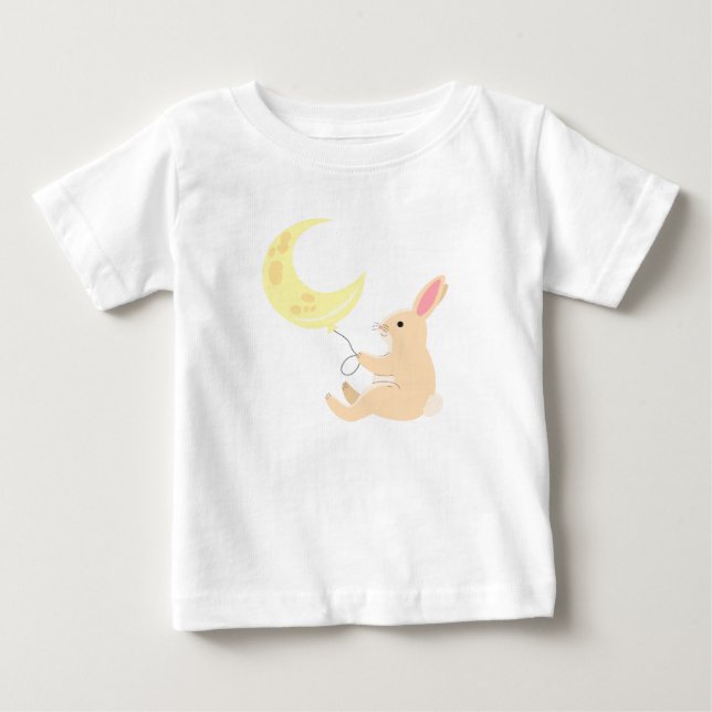 Bunny & Moon Baby T-Shirt (Front)