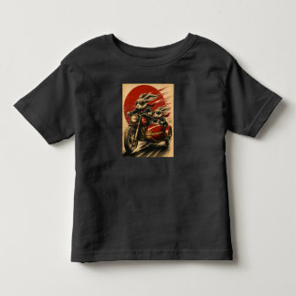 Bunny Motorcycle Sidecar Toddler T-Shirt