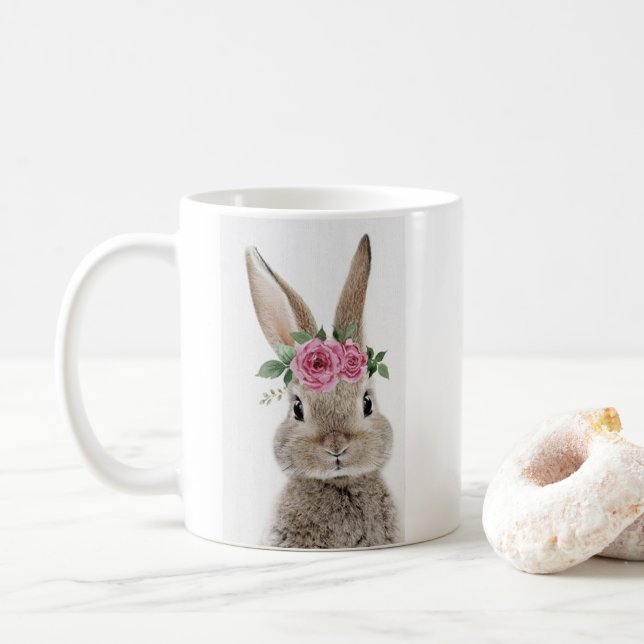 Bunny Mug Flower Crown (With Donut)