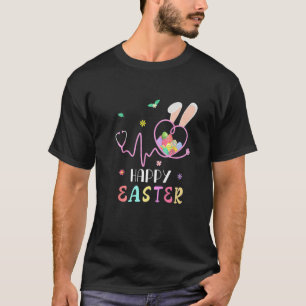 Bunny Nurse Stethoscope Happy Easter Eggs Rabbit N T-Shirt