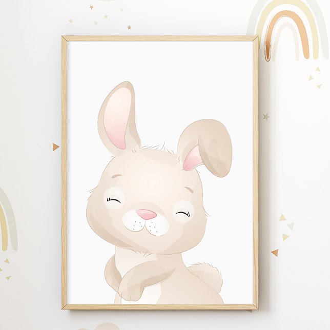 Bunny Nursery Poster Forest Animal Kids (Creator Uploaded)