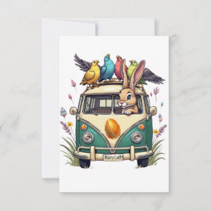 Bunny on a Mission Thank You Card