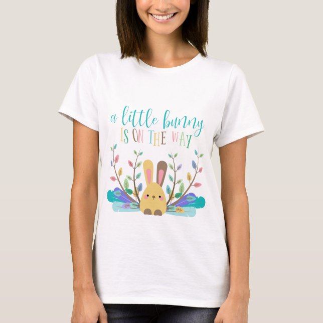 Bunny on the Way Adorable T-Shirt (Front)