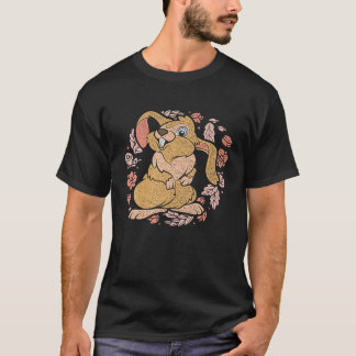 Bunny Owner Floral Pet Animal Lover Cute Rabbit T-Shirt