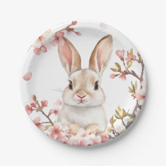 Bunny paper plates for parties