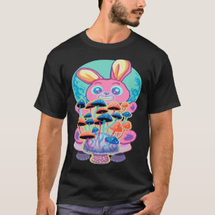 Bunny Pastel Goth And Mushrooms T-Shirt