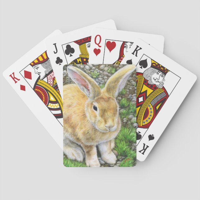 Bunny Pastel Playing Cards (Back)