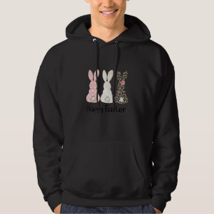 Bunny Pastel Spring Hunt Eggs Rabbit Happy Easter  Hoodie