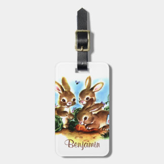 Bunny Patch Luggage Tag