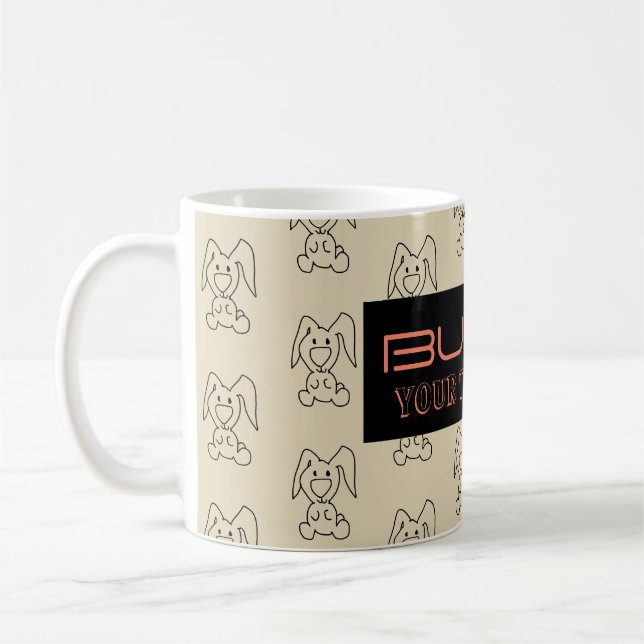 BUNNY PATTERN COFFEE MUG (Left)