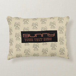 BUNNY PATTERN DECORATIVE CUSHION