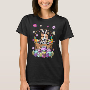Bunny Pembroke Welsh Corgi Dog Happy Easter Day T-Shirt