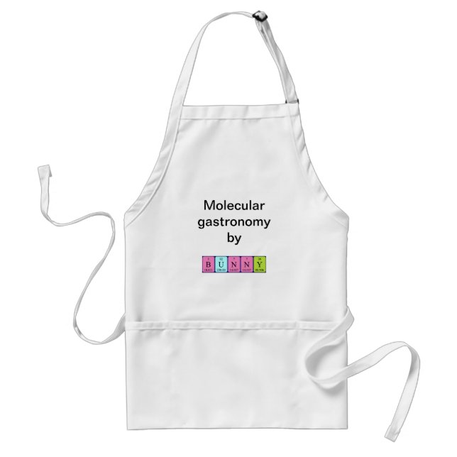 Bunny periodic table name apron (Front)