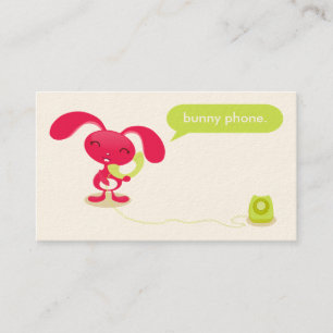 Bunny Phone Business Cards