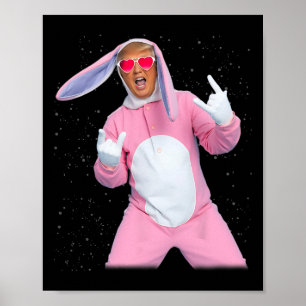Bunny Pink Trump Costume  Poster
