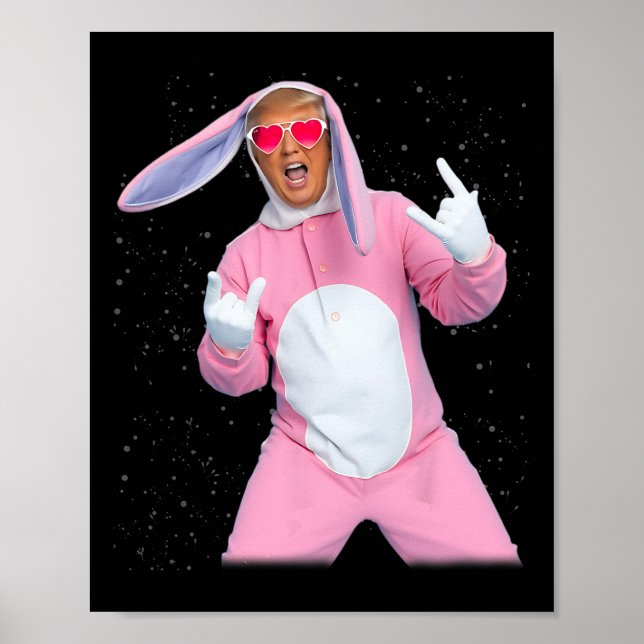 Bunny Pink Trump Costume  Poster (Front)
