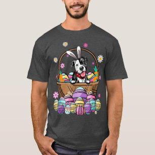 Bunny Pit Bull Dog Happy Easter Day Lover Egg Hunt T-Shirt