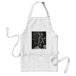 Bunny Playing a Guitar Standard Apron