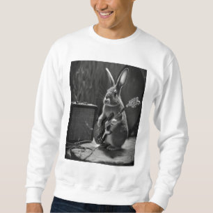 Bunny Playing a Guitar Sweatshirt