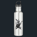 Bunny Playing Guitar Rock Star Bunny Lover Easter  710 Ml Water Bottle<br><div class="desc">Bunny Playing Guitar Rock Star Bunny Lover Easter T-Shirt</div>
