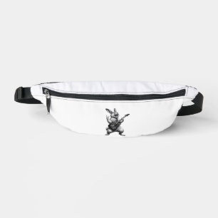 Bunny Playing Guitar Rock Star Bunny Lover Easter  Bum Bags