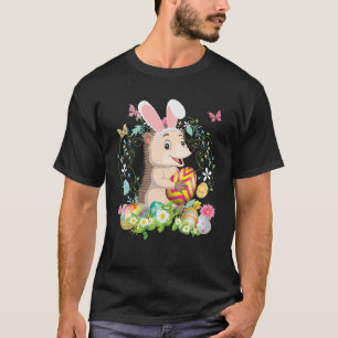 Bunny Porcupine Happy Easter Day Lover Egg Hunt Lo T-Shirt