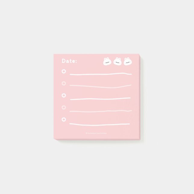 Bunny Post-it Notes (Front)