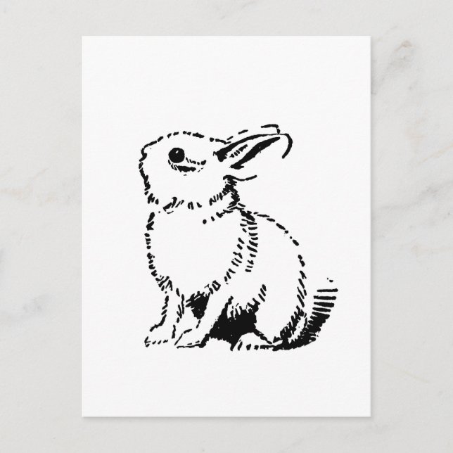 bunny postcard (Front)