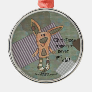 Bunny Prim Metal Tree Decoration