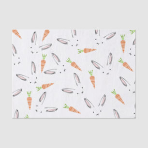 Bunny Rabbit and Carrot Pattern Tissue Paper