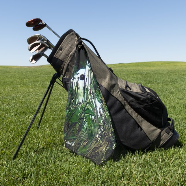 Bunny Rabbit Animal Golf Towel (Green)