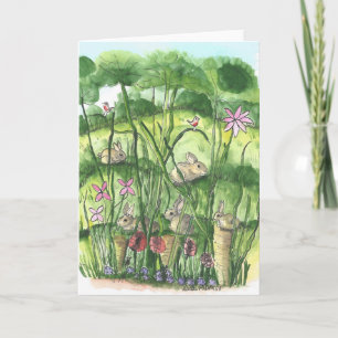 Bunny Rabbit Art Print, Note, Greeting Card
