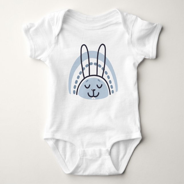 Bunny Rabbit Baby Bodysuit Sleeper (Front)