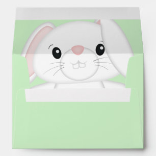 Bunny Rabbit Baby Shower Envelope