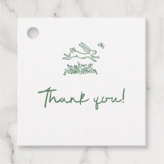 Bunny Rabbit Baby Shower Favor Tags