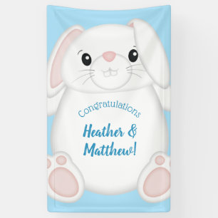 Bunny Rabbit Baby Shower Woodland Banner