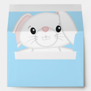Bunny Rabbit Baby Shower Woodland Envelope