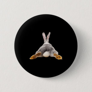 Bunny rabbit butt tail cute t shirt 6 cm round badge