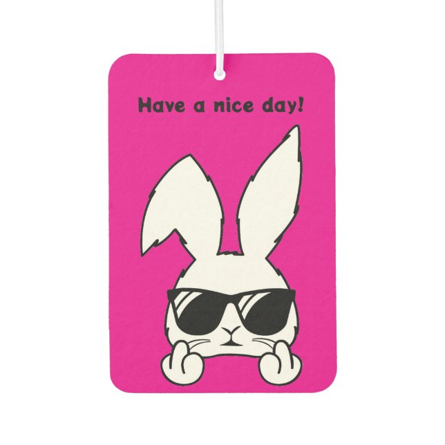 Bunny Rabbit Car Air Freshener (Front)