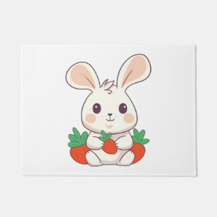 Bunny Rabbit Cute Animals For Kids Easter Bunny Doormat