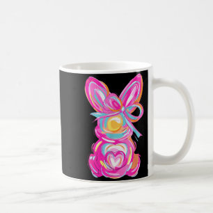 Bunny Rabbit Cute Pink Colorful Funny Easter Day W Coffee Mug