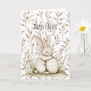 Bunny Rabbit Easter Egg Card