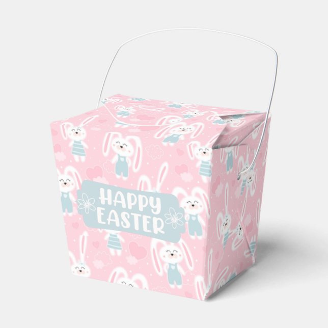 Bunny Rabbit Easter Favour Box (Front Side)