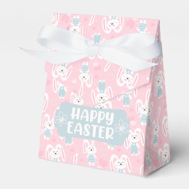 Bunny Rabbit Easter Favour Box (Front Side)