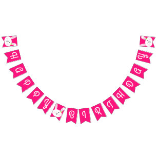 Bunny Rabbit Easter Spring Birthday Party Bunting