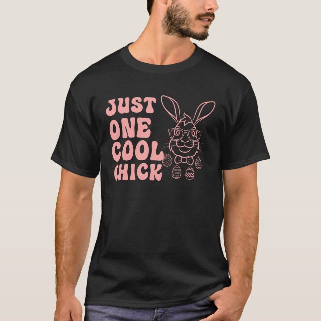 Bunny Rabbit Eggs Hunting Happy Easter Just one Co T-Shirt (Front)