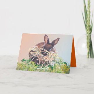 Bunny Rabbit Greeting Cards Birthday, Sympathy